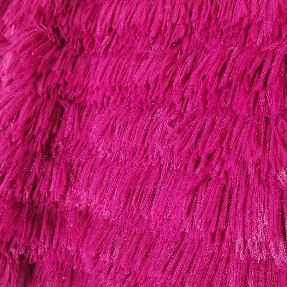 Hot Pink Anthropologie Faux Fur Capelet Shrug Bolero One Size Fits Most - Picture 10 of 15